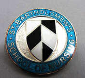 St Bartholemews School of Nursing badge (modern)