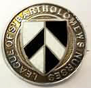 The badge of the St Bartholemew's  League of Nurses