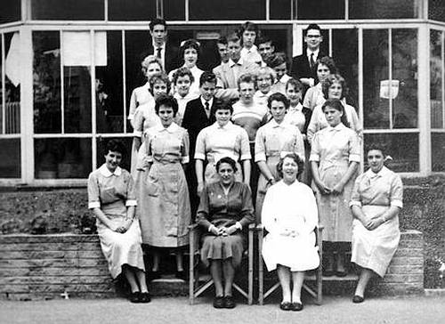 Cadet Nurses. Parkside Hospita. Macclesfield. Cheshire. UK. October 1958.