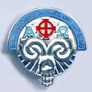 Bon Secours School of Nursing, Southern Ireland, badge 3.